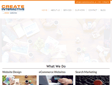 Tablet Screenshot of createinteractive.ie